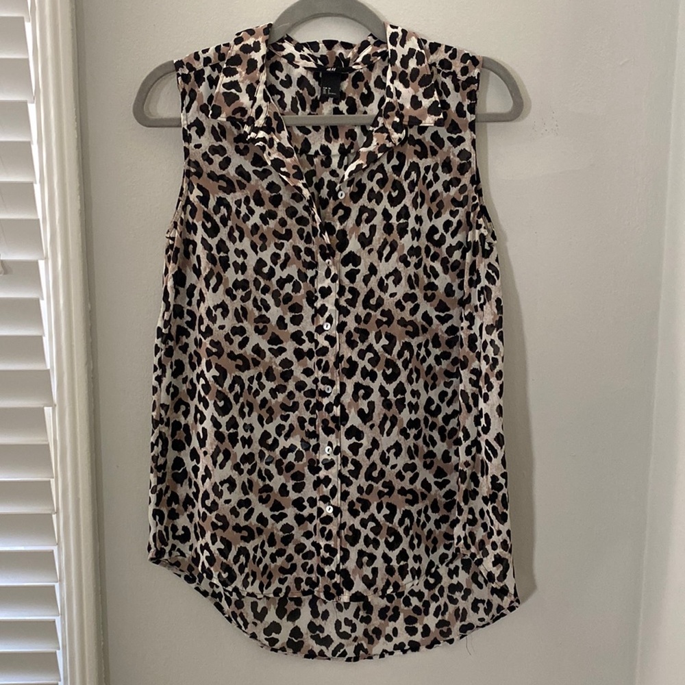 Never Used Leopard Top